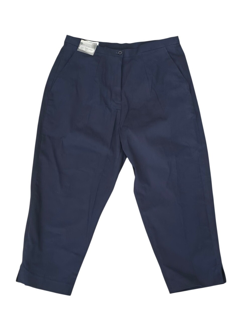 Monterey Club Navy Capri Pants Women's Size 10 NWT Golf Resort Travel Stretch - Picture 2 of 6